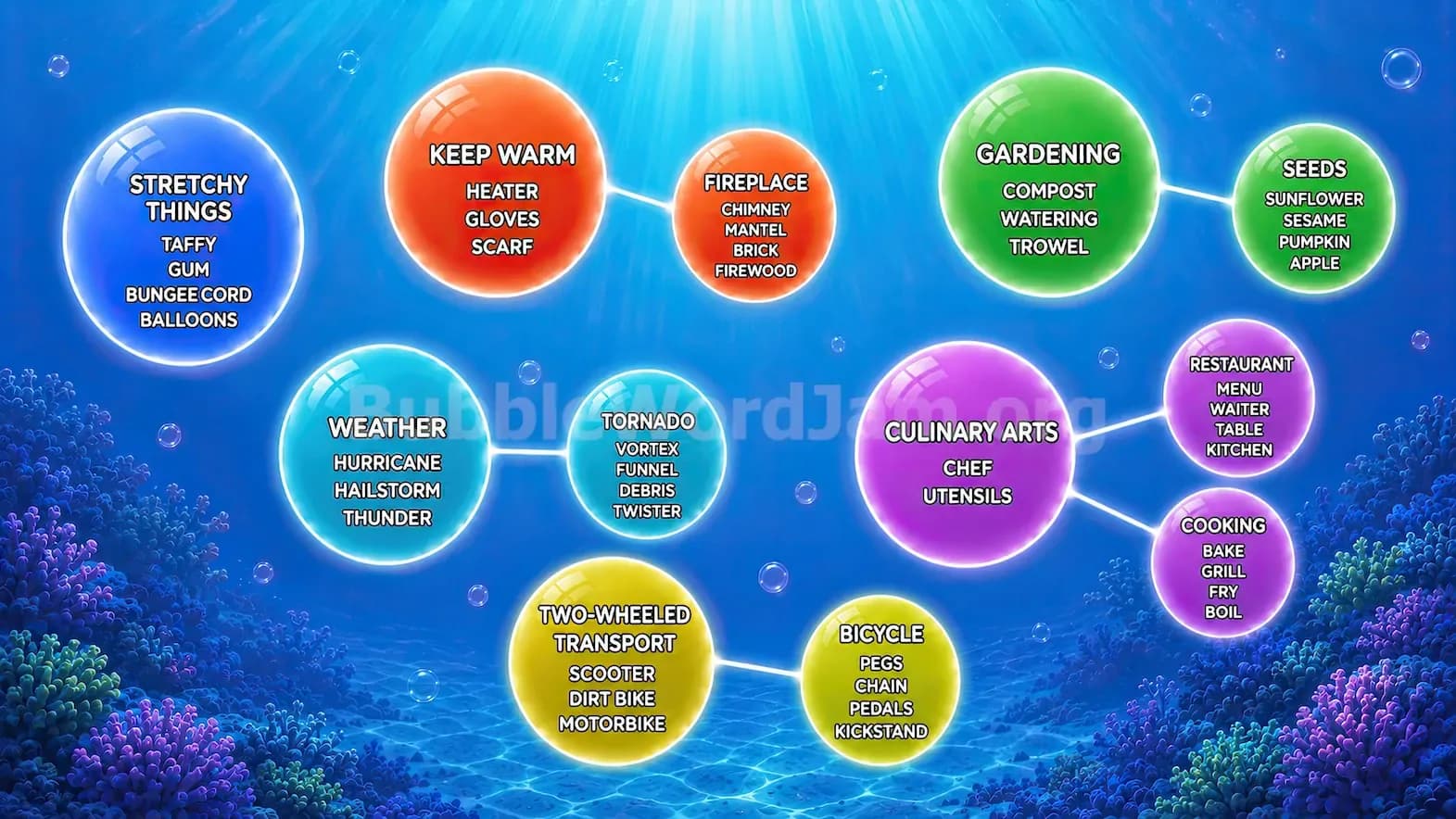 Bubble Word Jam Level 27 Screenshot