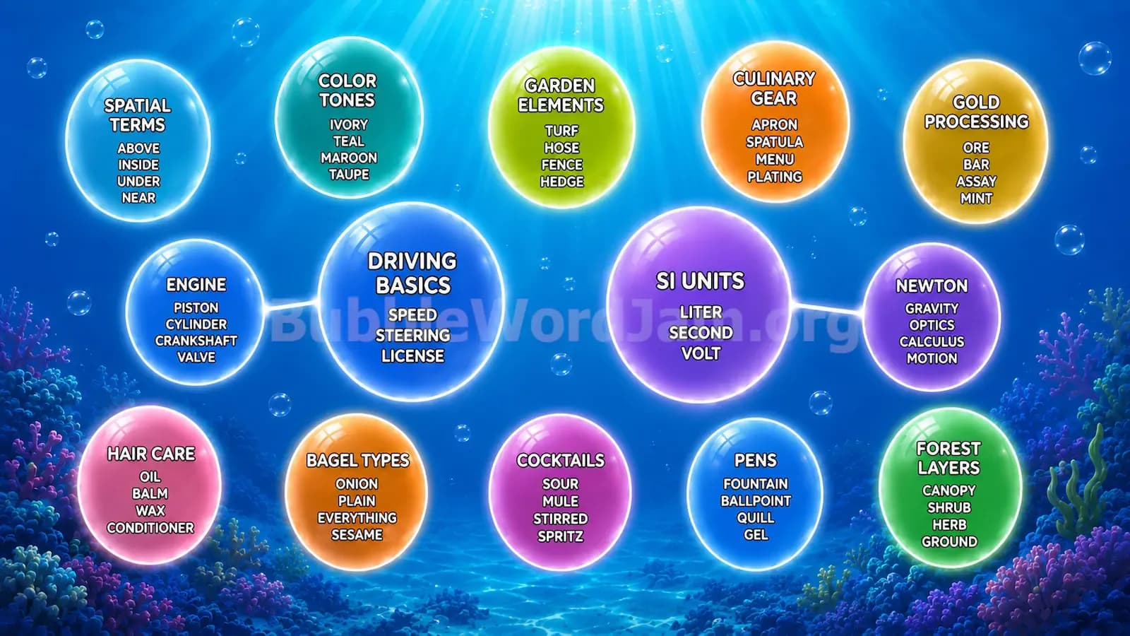 Bubble Word Jam Level 152 Screenshot